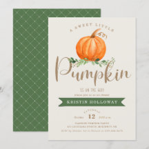 A Sweet Little Pumpkin Is On the Way Baby Shower