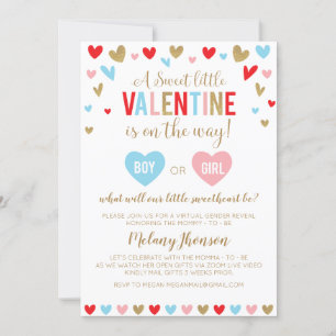 A Sweet little VALENTINE Gender Reveal Invitation