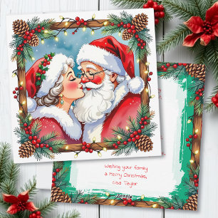 A Sweet Old-Fashioned Christmas   Mr and Mrs Claus Holiday Card