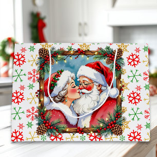A Sweet Old-Fashioned Christmas Mr and Mrs Claus Large Gift Bag