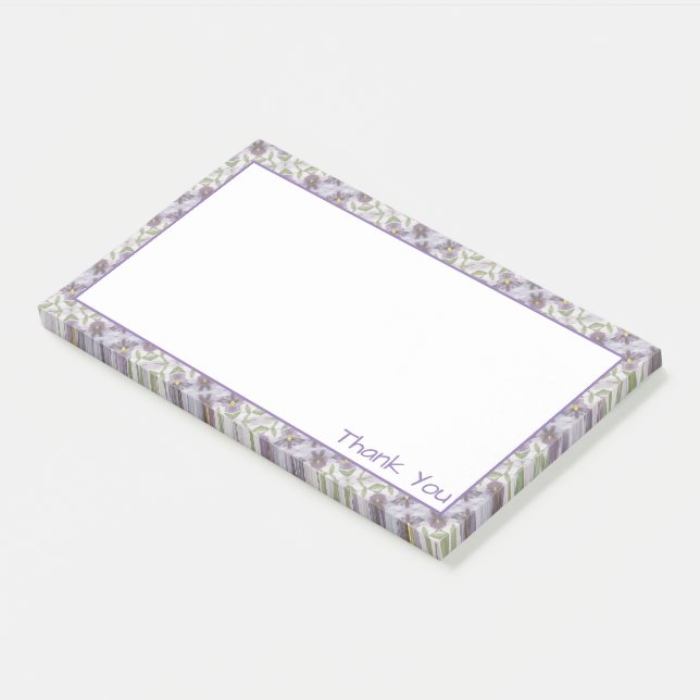 A Sweet Purple Thank You Office Post It Note (Angled)