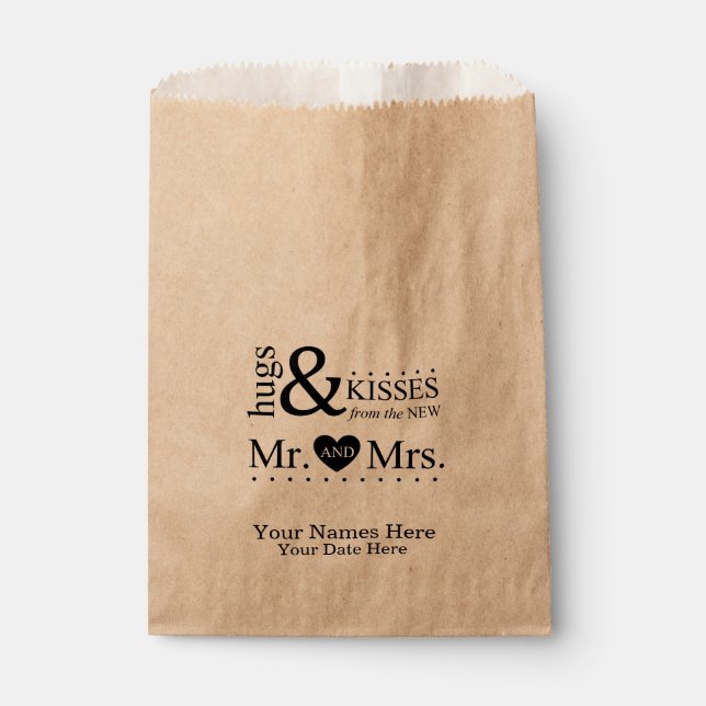 A Sweet Thank You Favour Bags, Wedding Favours Favour Bag (Front)
