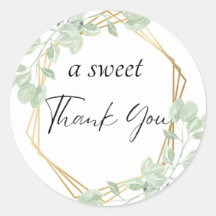 “A Sweet Thank You” Favour Sticker