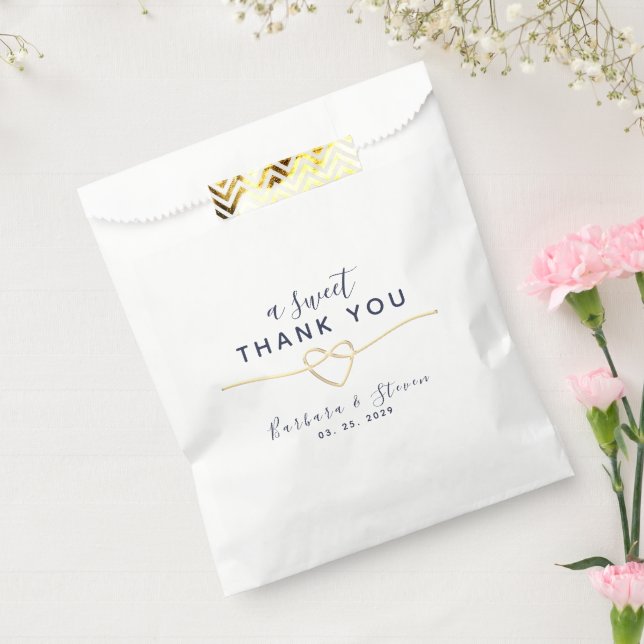 A Sweet Thank You Wedding Favour Bag (Sealed)