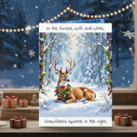 A Sweet Woodland Deer Festive Christmas Poem
