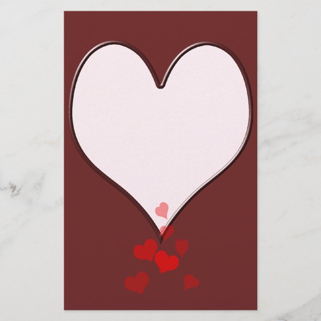 A Sweethearts Love Letter Stationery (Front)