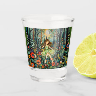 A Swing In Nature Chases The Blues Away Shot Glass