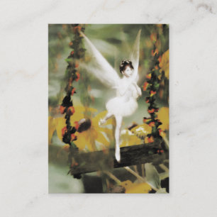 A Swing in the Garden Mini Print Business Card