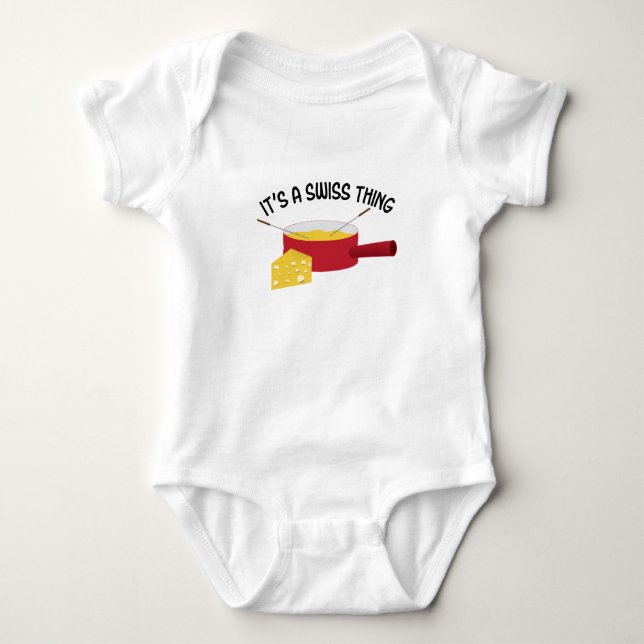 A Swiss Thing Baby Bodysuit (Front)