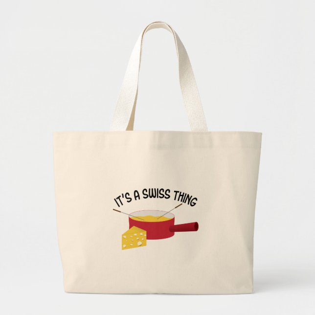 A Swiss Thing Large Tote Bag (Front)