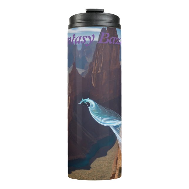 a sylph riding air currents through canyons thermal tumbler (Front)