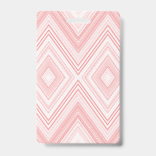  A symmetrical pattern featuring red and pink moti Badge
