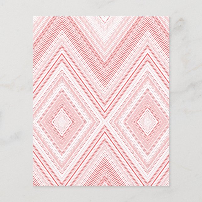 A symmetrical pattern featuring red and pink moti Flyer (Front)
