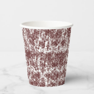 A symmetrical white wrapping paper featuring a rep paper cups
