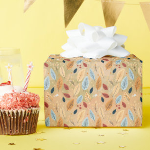 A SYMPHONY OF COLORS AND LEAVES WRAPPING PAPER