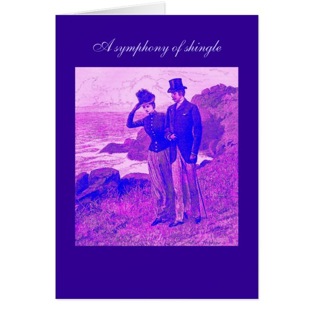 A Symphony of Shingle Poetry Card (Front)