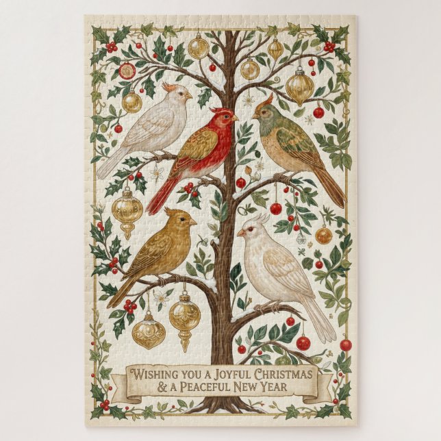 A Symphony of Winter Wings Jigsaw Puzzle (Vertical)