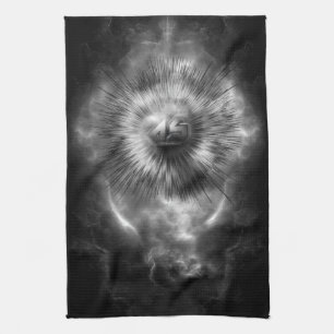 A-Synchronous Ethereal Clouds Kitchen Towel