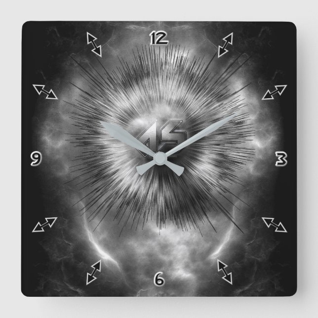 A-Synchronous Ethereal Clouds Wall Clock (Front)
