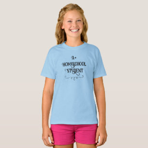 A+ T-shirt femme étudiante à l'école à domicile