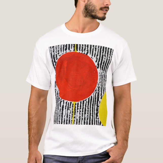 A T-Shirt with a large red spot (Front)