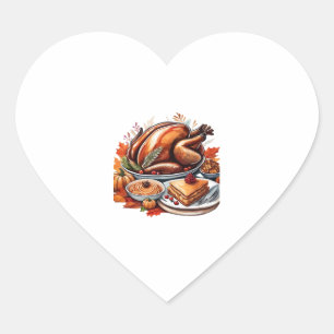 A Table Full of Gratitude Classic T-Shirt Heart Sticker