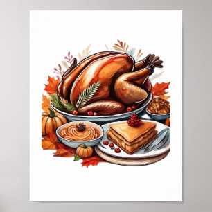 A Table Full of Gratitude Classic T-Shirt Poster