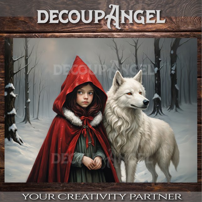 A Tale of Frost and Fur - Decoupage -  Tissue Paper (Creator Uploaded)