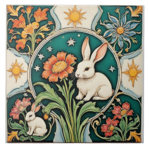 A Tale of Two Hares Tile