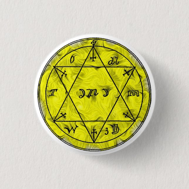 A Talisman To Preserve one's Health 1 Inch Round Button (Front)