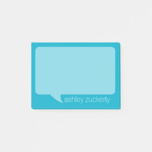 A Talk Bubble with Personalized Name Post-it Notes