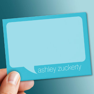 A Talk Bubble with Personalized Name Post-it Notes