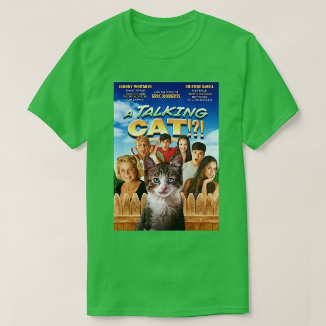 A Talking Cat Masterpiece of Cinema T-Shirt (Design Front)