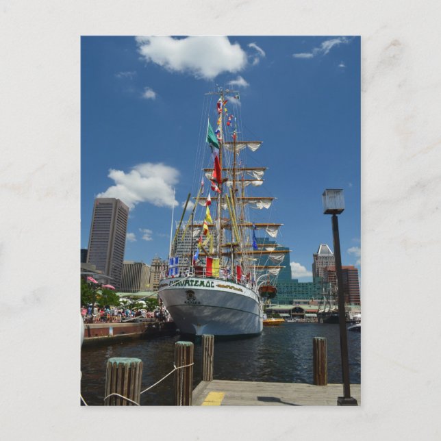 A Tallship in Baltimore Postcard (Front)