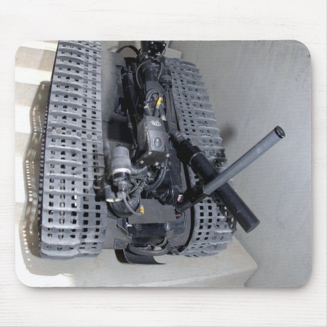 A Talon 3B robot unit climbing a flight of stai Mouse Pad (Front)