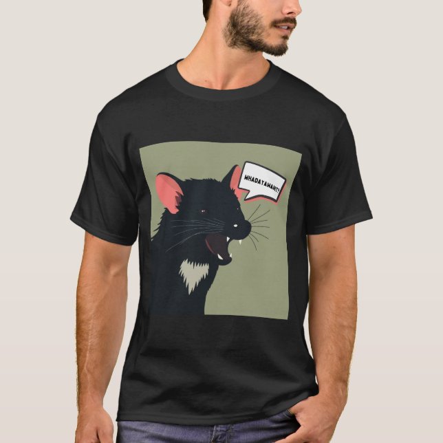 A Tasmanian Devil Looking Too Cute T-Shirt (Front)