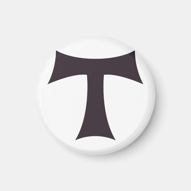 A tau cross Saint Anthony cross Magnet (Front)