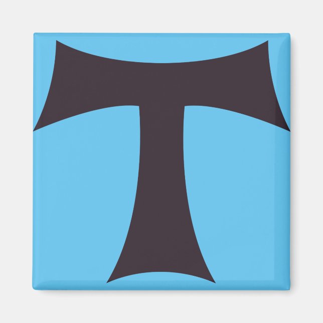 A tau cross Saint Anthony cross Magnet (Front)