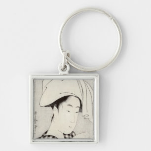 A tea-house in Ryogoku Keychain