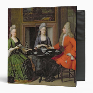 A Tea Party (oil on canvas) Binder