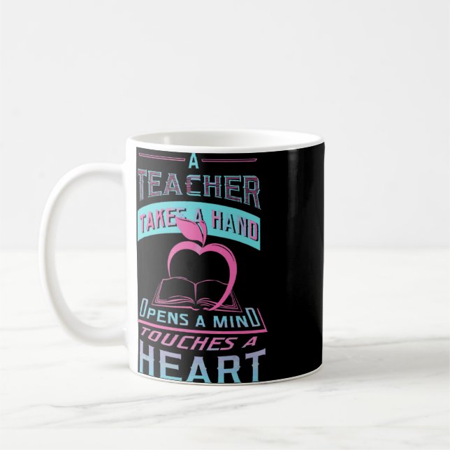 A Teacher Takes A Hand  Math Teacher 1  Coffee Mug (Left)