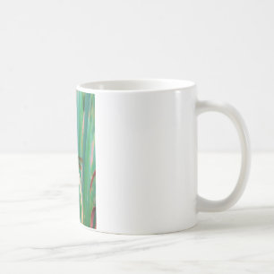 A teal Eyed Dragonfly with cattails Coffee Mug