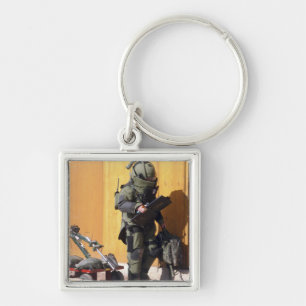 A technician keychain