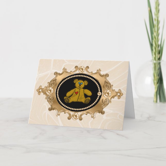 A Teddy Bear Love Card (Front)