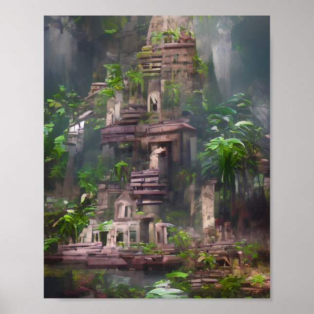 A temple poster (Front)
