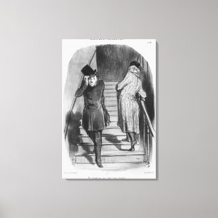 A tenant who owes three terms canvas print