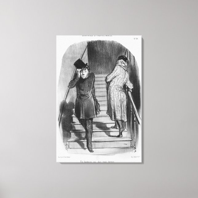 A tenant who owes three terms canvas print (Front)