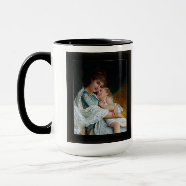 A Tender Embrace by Emile Munier Mug (Left)