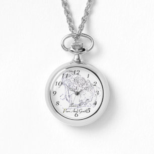 A tender loving drawing of girl kissing akita dog watch