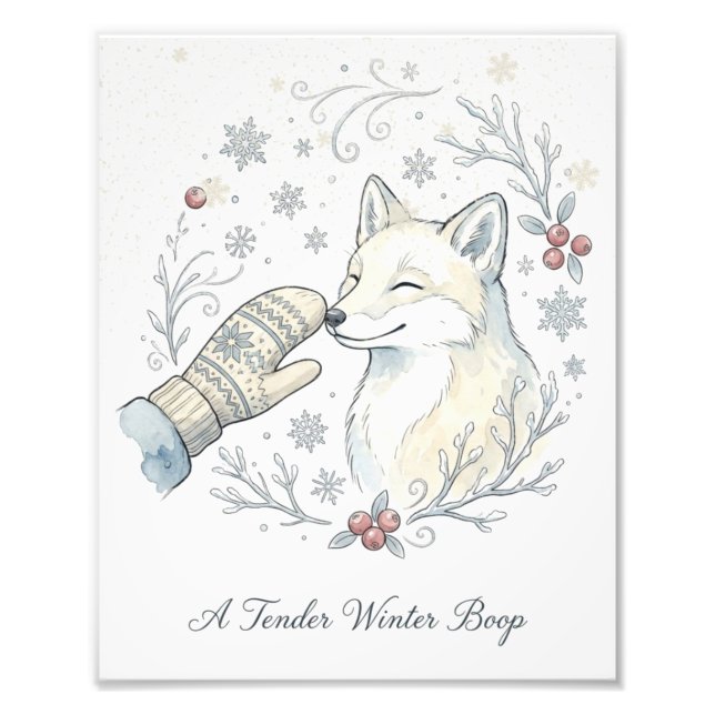 A Tender Winter Boop Photo Print (Front)